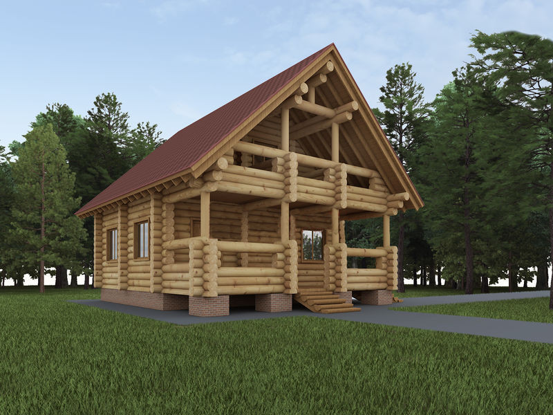 Дом из бревна VZ-121